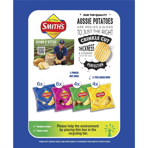 Smith's Potato Chips Original Favourites Multipack Variety 20 Pack