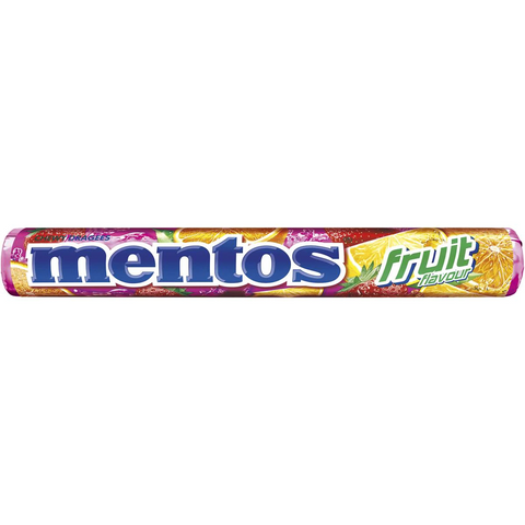 Mentos Fruit Chews 37.5g Roll