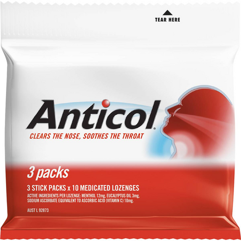 Anticol Throat Lozenge 3 Pack