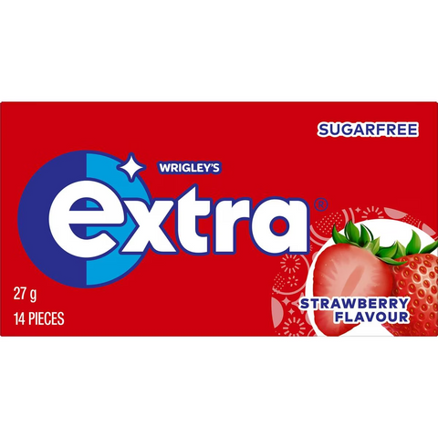 Extra Strawberry Sugar Free Chewing Gum 14pc 27g