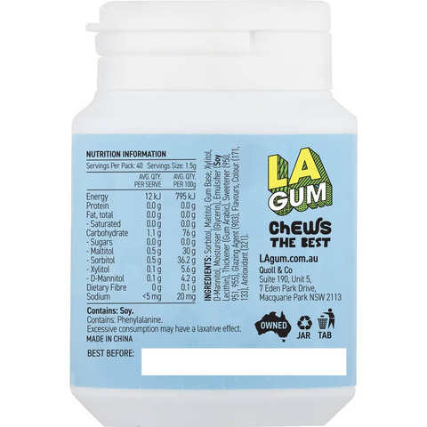 La Gum Sugar Free Peppermint 60g