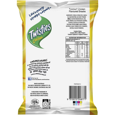 Twisties Chicken Snacks 90g