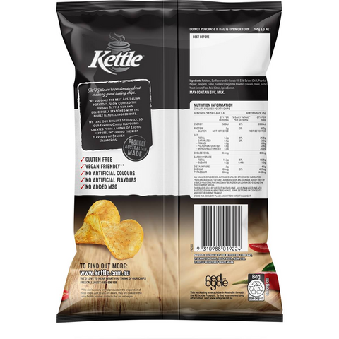 Kettle Potato Chips Chilli 165g