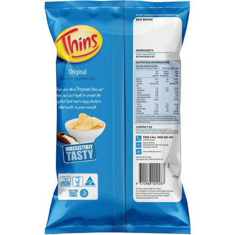 Thins Chips Original 175g