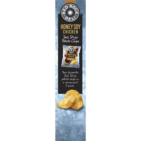 Red Rock Deli Potato Chips Multipack Honey Soy Chicken 5 Pack