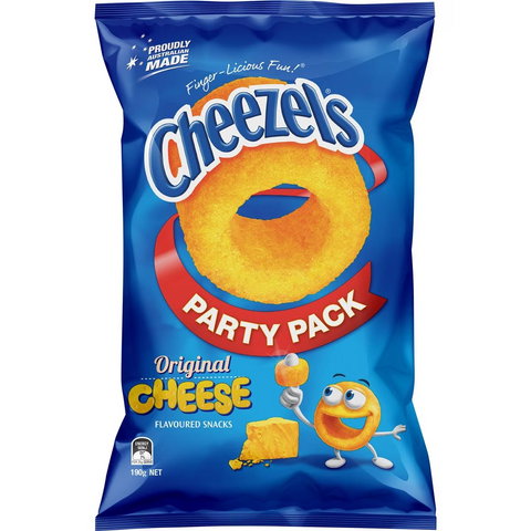 Cheezels Original Cheese Party Pack 190g