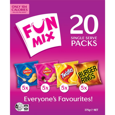 Smith's Potato Chips Fun Mix Multipack Variety 20 Pack