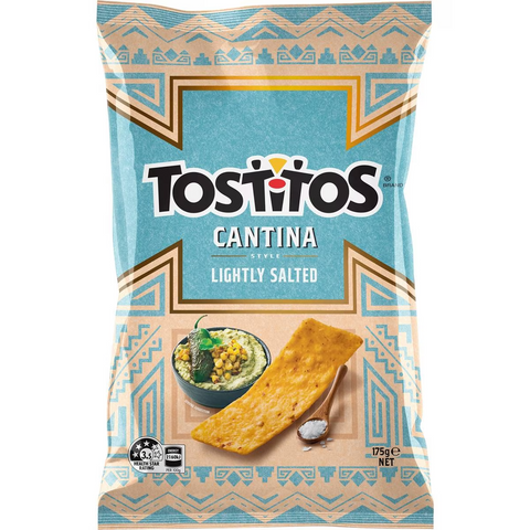 Tostitos Tortilla Corn Chips Lightly Salted Cantina Style 175g