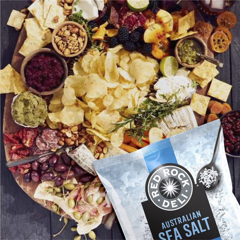 Red Rock Deli Potato Chips Sea Salt Natural 165g