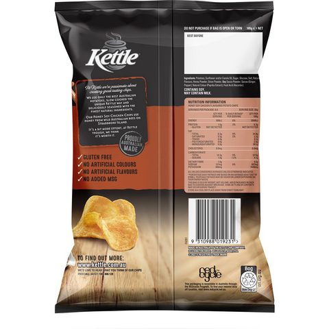 Kettle Honey Soy Chicken Chips Potato Chips 165g