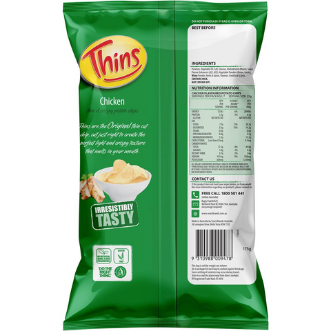 Thins Chips Chicken 175g