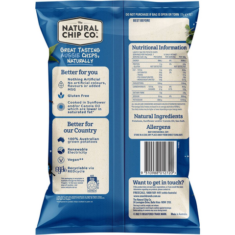 The Natural Chip Co. Sea Salt 175g