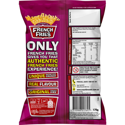 French Fries Salt & Vinegar Crunchy Potato Straws 175g