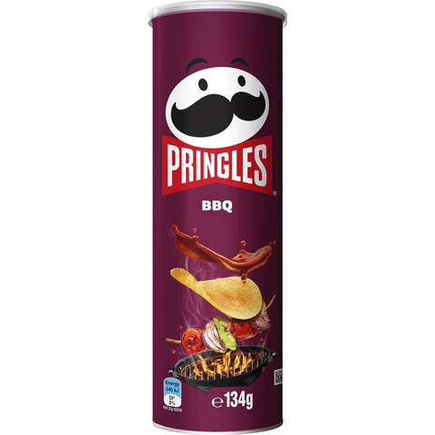 Pringles Bbq Stacked Potato Chips 134g