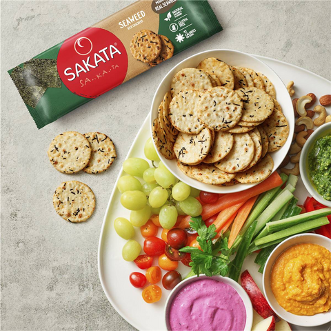 Sakata Rice Crackers Seaweed 90g