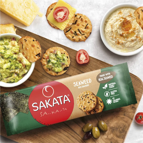 Sakata Rice Crackers Seaweed 90g