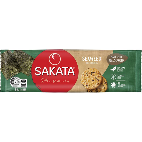 Sakata Rice Crackers Seaweed 90g