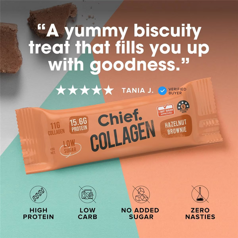 Chief Nutrition Chief Collagen Bar Hazelnut Brownie 45g