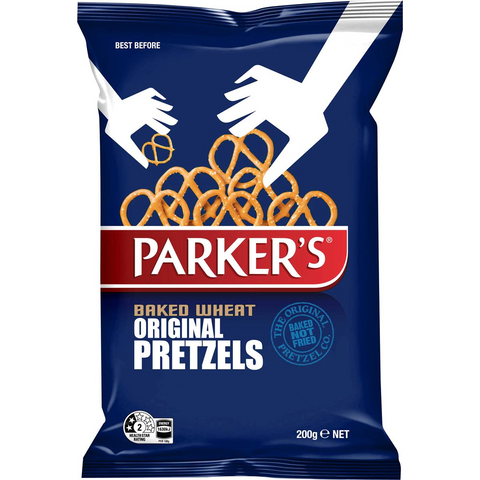 Parker's Oven Baked Wheat Pretzel Twists Share Pack 200g