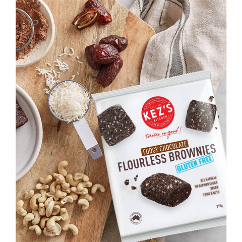 Kez's Kitchen Gluten Free Fudgy Chocolate Flourless Brownies 210g