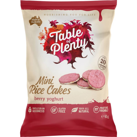 Table Of Plenty Mini Rice Snacks Triple Berry Yoghurt Cakes 60g