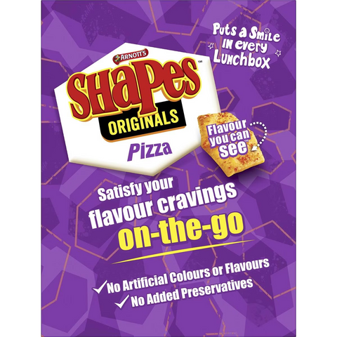 Arnott's Shapes Multipack Crackers Pizza 8 Pack