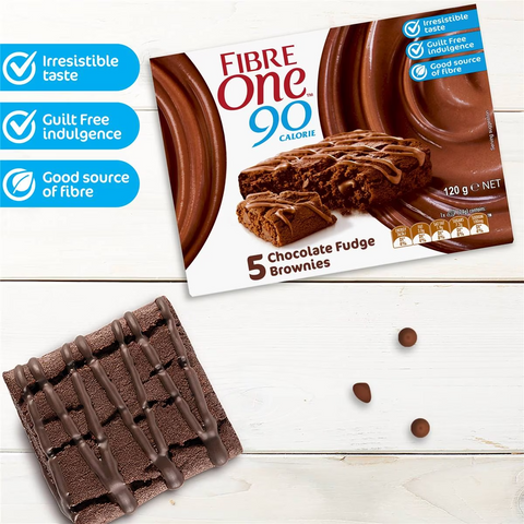 Fibre One 90 Calorie Chocolate Fudge Brownies 5 Pack