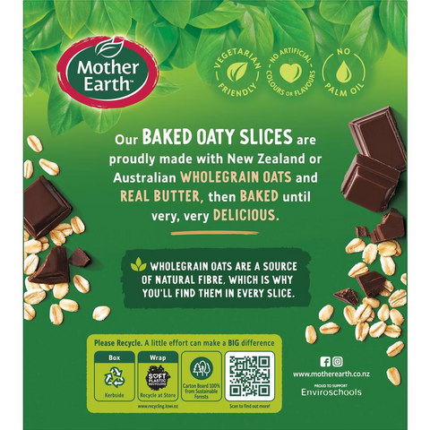 Mother Earth Chocolate Chip Oaty Slice 6 Pack 240g