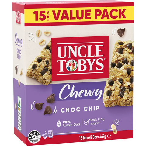 Uncle Tobys Muesli Bars Choc Chip 15 Pack