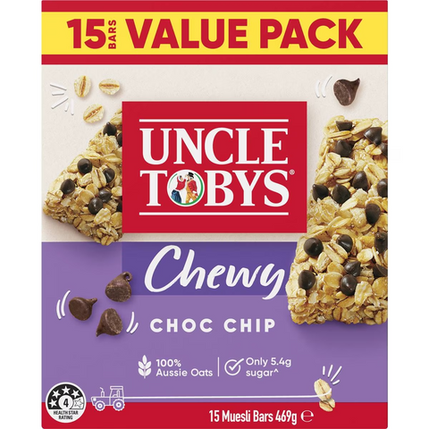 Uncle Tobys Muesli Bars Choc Chip 15 Pack