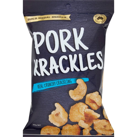 Gold Medal Snacks Single Pack Pork Krackles 50g