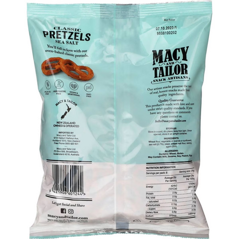 Macy And Tailor Classic Pretzels 200g