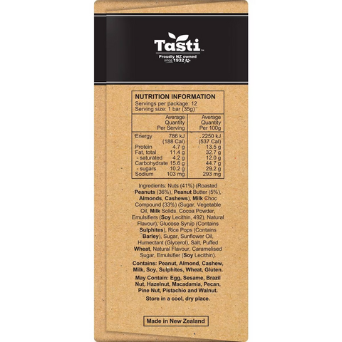 Tasti Nut Bar Peanut Butter 420g