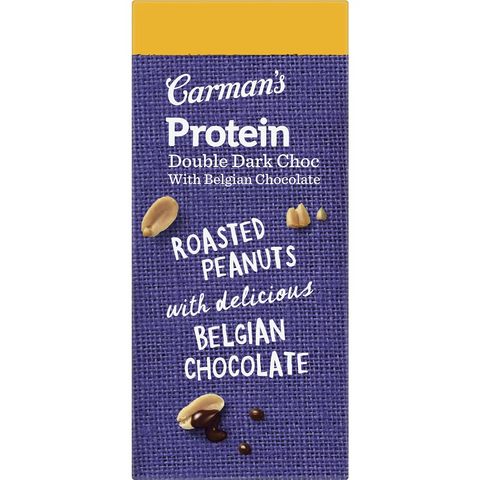 Carman's Protein Bars Double Dark Choc With Belgian Chocolate 10 Pack