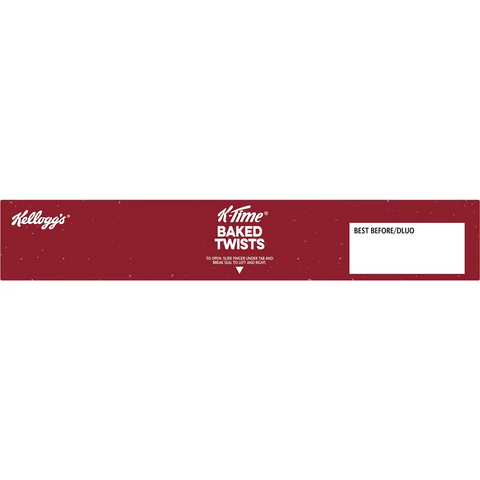 Kellogg's K-time Baked Twists Raspberry & Apple Flavour Snack Bars 5 Pack