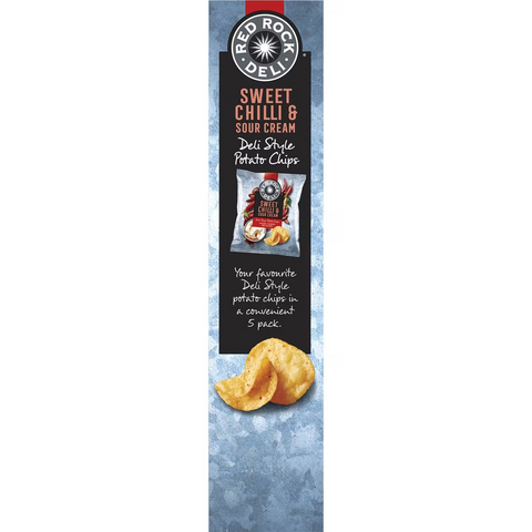 Red Rock Deli Potato Chips Multipack Sweet Chilli & Sour Cream 5 Pack