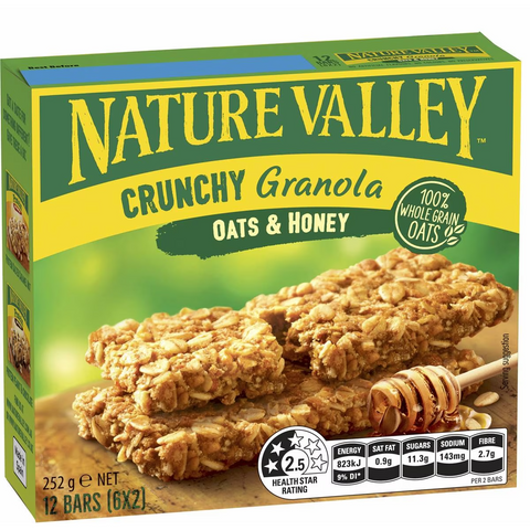 Nature Valley Crunchy Oats & Honey Granola Bars 6 Pack