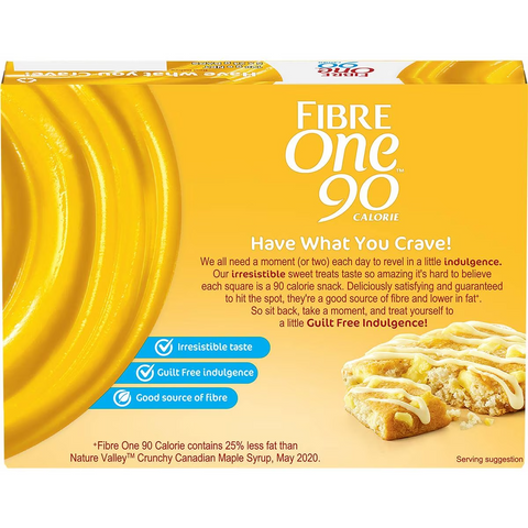 Fibre One 90 Calorie Lemon Drizzle Snack Bars 5 Pack