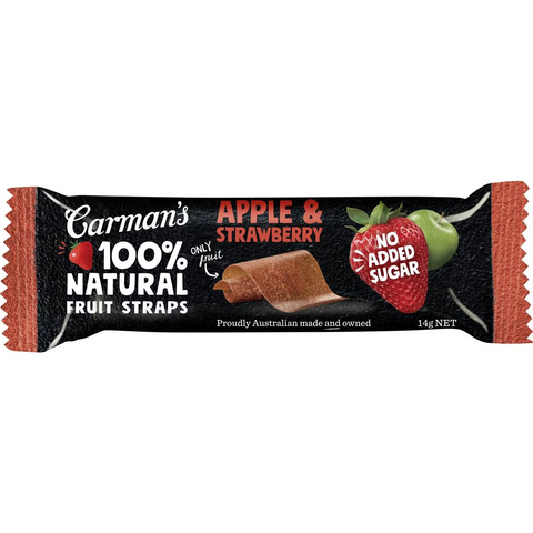 Carman's Fruit Straps Apple & Strawberry Twin Packs 5 Pack