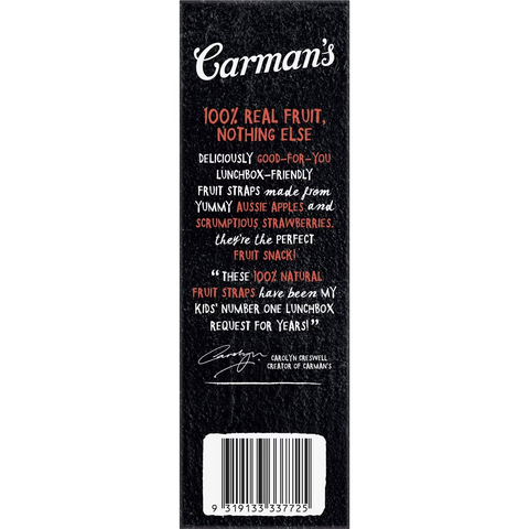 Carman's Fruit Straps Apple & Strawberry Twin Packs 5 Pack