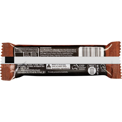 Carman's Protein Bars Salted Dark Choc & Almond 5 Pack