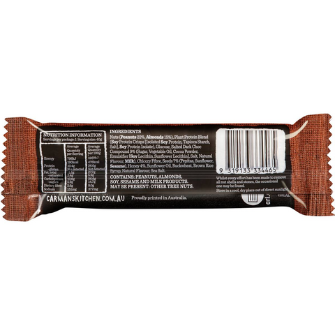 Carman's Protein Bars Salted Dark Choc & Almond 5 Pack