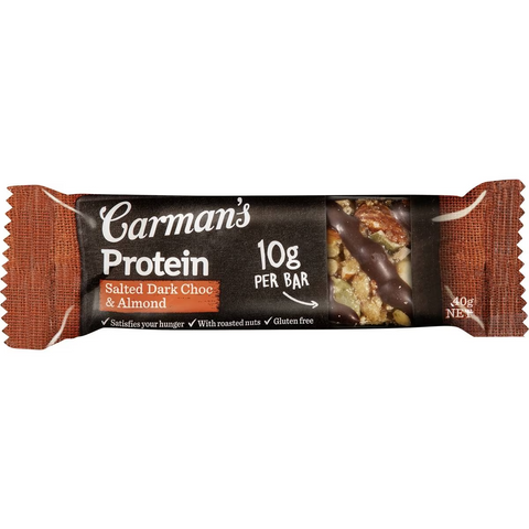 Carman's Protein Bars Salted Dark Choc & Almond 5 Pack