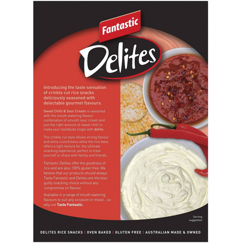 Fantastic Delites Snacks Sweet Chilli & Sour Cream 100g