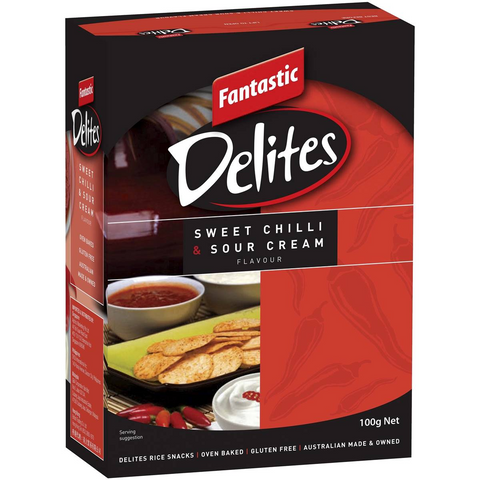 Fantastic Delites Snacks Sweet Chilli & Sour Cream 100g