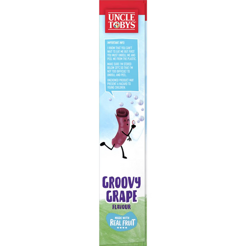 Uncle Tobys Roll-ups Groovy Grape 6 Pack