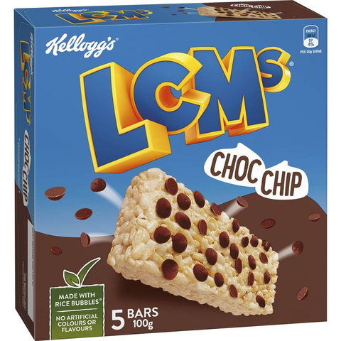 Kellogg's Lcm's Choc Chip Bars 5 Pack