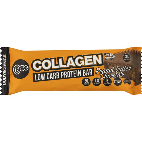 Bsc Body Science Collagen Low Carb Protein Bar Peanut Butter Chocolate 60g