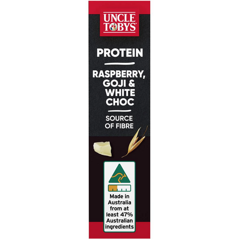 Uncle Tobys Protein Raspberry, Goji & White Choc Muesli Bars 5 Pack