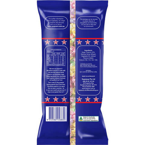 Movietime Popcorn Bag Multi Coloured 150g